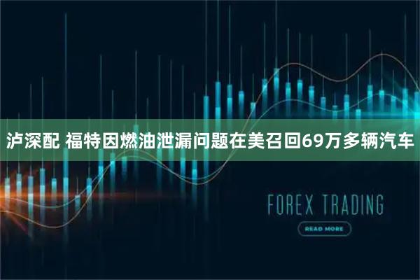 泸深配 福特因燃油泄漏问题在美召回69万多辆汽车