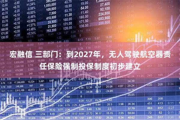 宏融信 三部门：到2027年，无人驾驶航空器责任保险强制投保制度初步建立