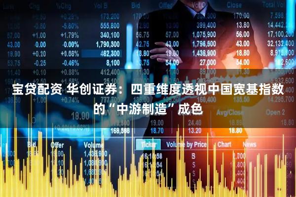 宝贷配资 华创证券：四重维度透视中国宽基指数的“中游制造”成色